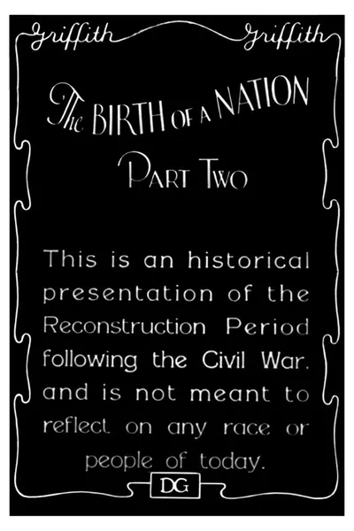 1930 Intermission and Introduction to "The Birth of a Nation" Part Two