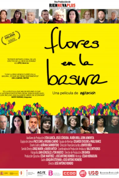 Flores en la basura