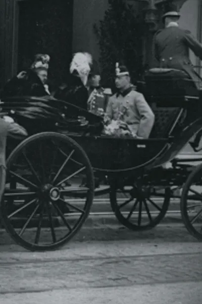 Intocht van hertog Hendrik van Mecklenburg en H.M. de koningin aan het Staatsspoor te 's-Gravenhage