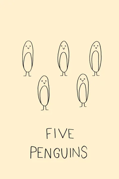 Five Penguins