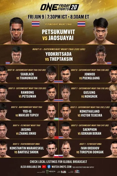 ONE Friday Fights 20: Petsukumvit vs. Jaosuayai