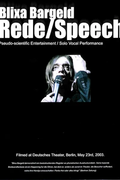 Blixa Bargeld: Rede / Speech