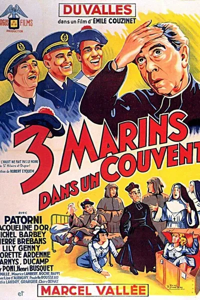 Trois marins dans un couvent