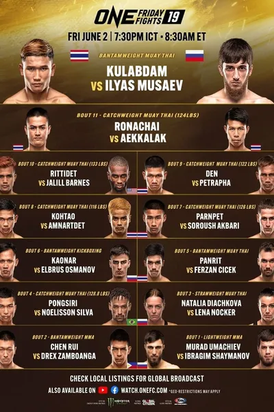 ONE Friday Fights 19: Kulabdam vs. Musaev