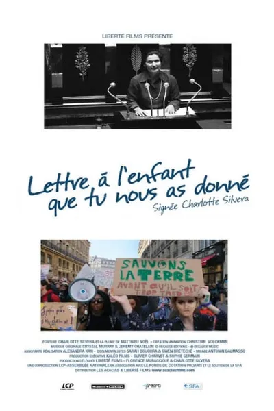 Lettre à l'enfant que tu nous as donné