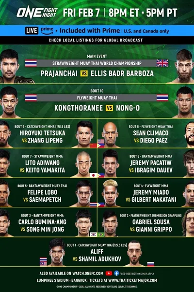 ONE Fight Night 28: Prajanchai vs. Barboza