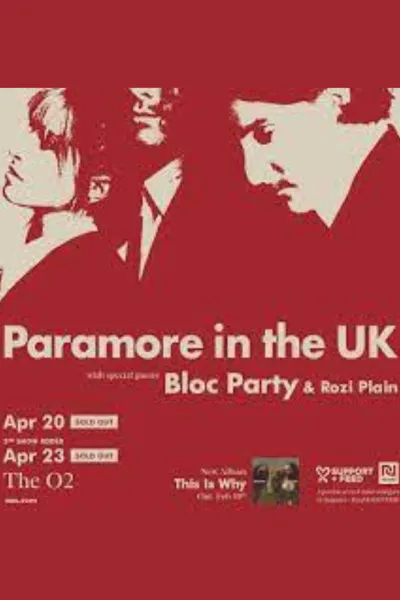 Paramore 2023 - Live In London At The O2 Arena