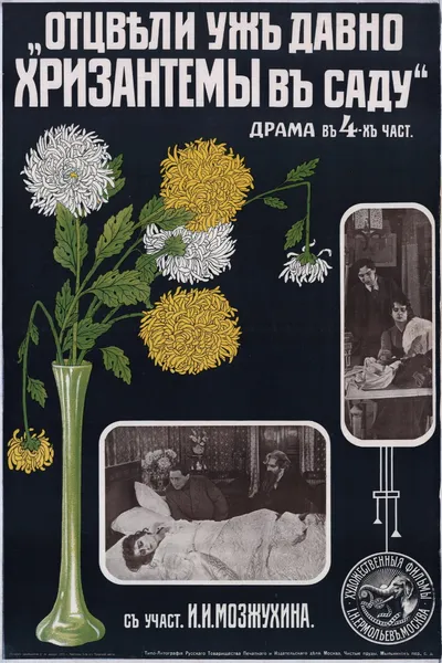 Long Gone are Chrysanthemums in a Garden
