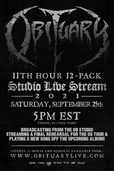 Obituary - 11th Hour 12-Pack Live Stream