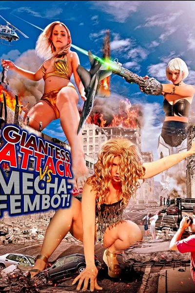 Giantess Attack vs. Mecha Fembot