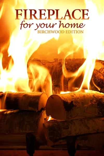 Fireplace 4K: Crackling Birchwood from Fireplace for Your Home