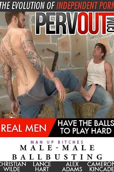 Male-Male Ballbusting