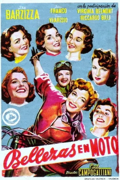 Beauties on Motor Scooters