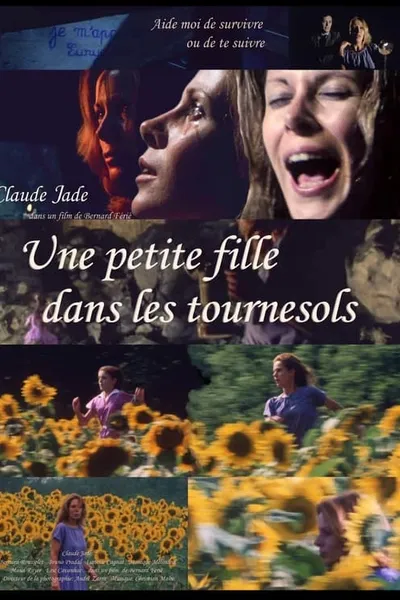 Une petite fille dans les tournesols