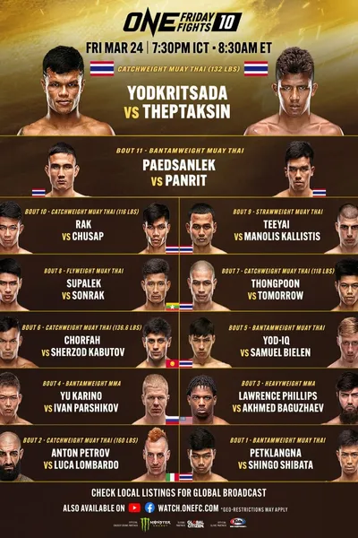 ONE Friday Fights 10: Yodkrisada vs. Thepthaksin