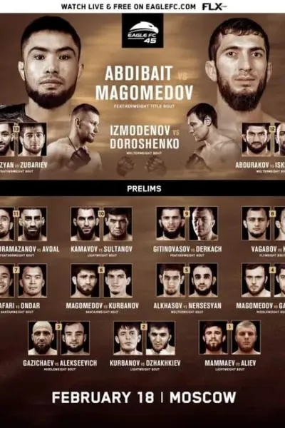 Eagle FC 45: Gitinovasov vs. Magomedov