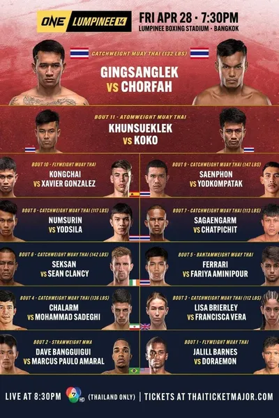 ONE Friday Fights 14: Gingsanglek vs. Chorfah