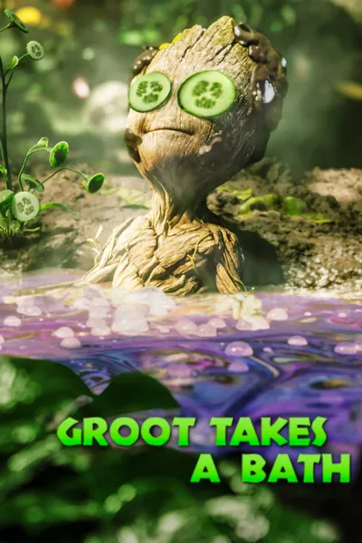 Groot Takes a Bath