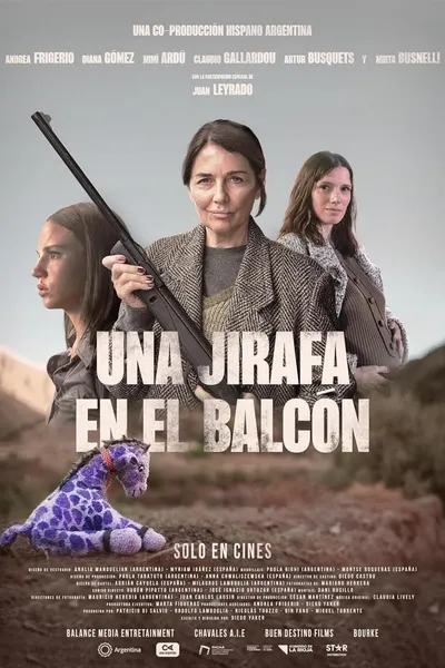 Una jirafa en el balcón