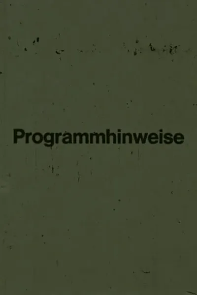 Programmhinweise