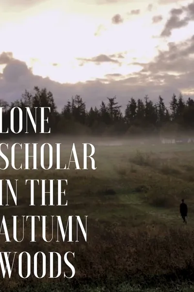 Lone Scholar in the Autumn Woods