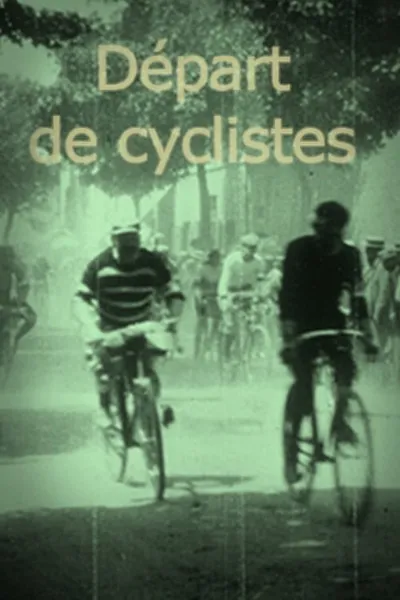 Départ de cyclistes