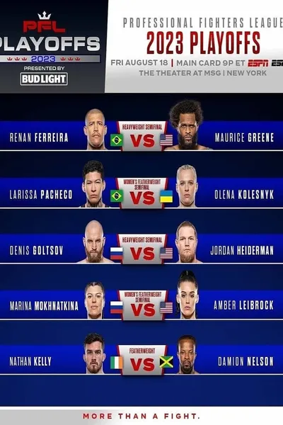 PFL Playoffs 2023: PFL 8 Ferreira vs. Greene