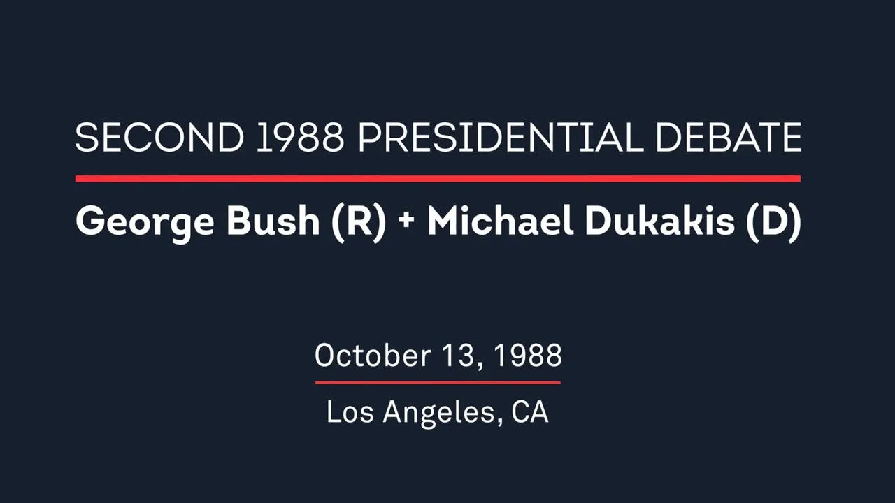 1988 Second Presidential Debate