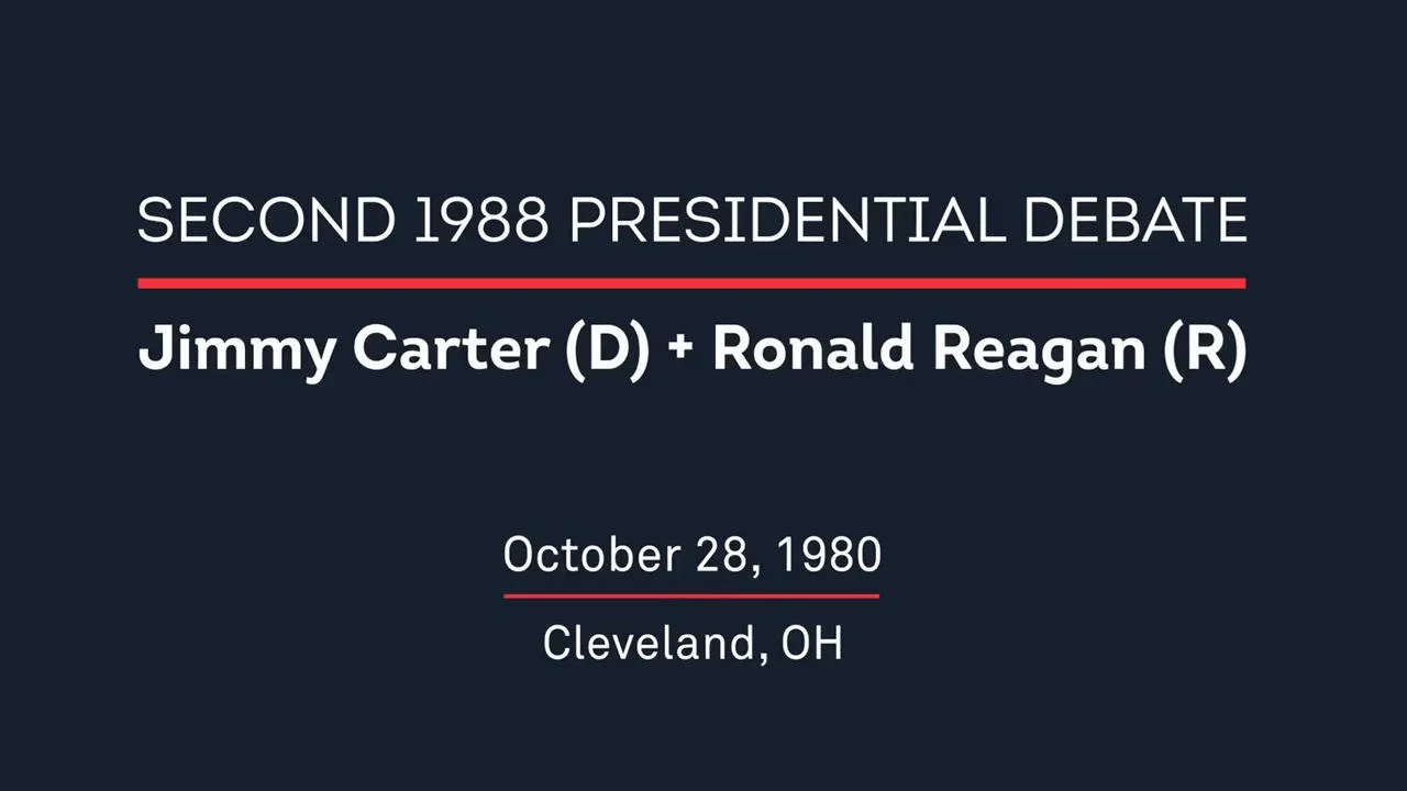 1980 Second Presidential Debate