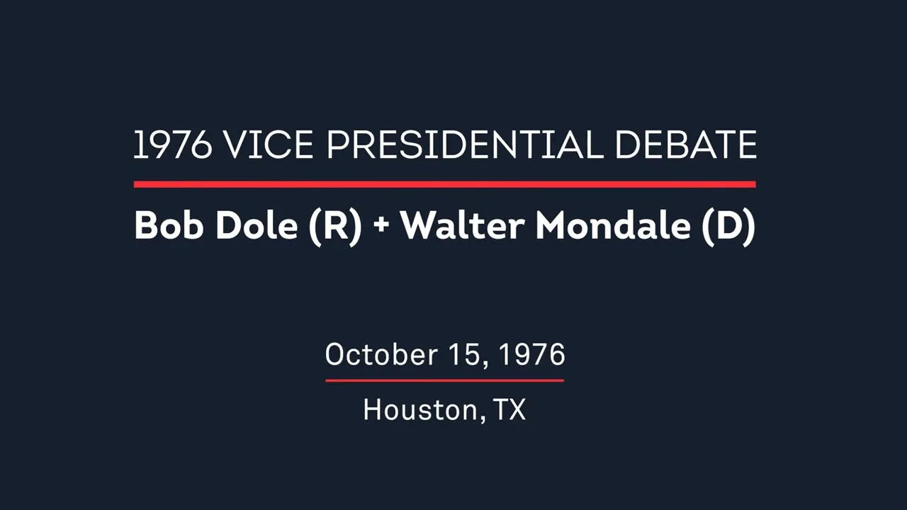 1976 Vice Presidential Debate